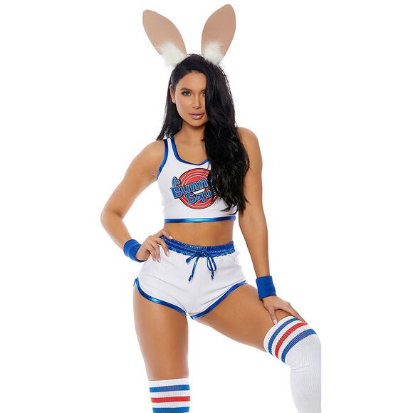 NEW Forplay Space Jam Bunny Lola Bunny Squad Baller Costume Size Large XL - Picture 4 of 8